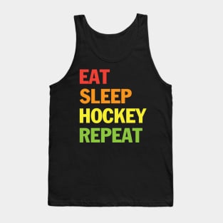 Eat Sleep Hockey Repeat T-Shrit Tank Top